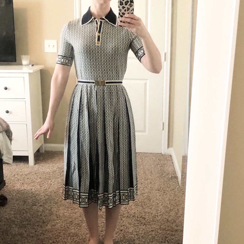 Tory Burch sporty pleated collar dress